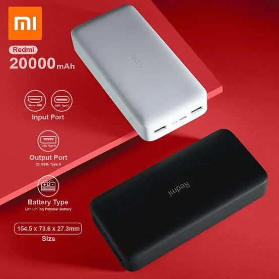 Redmi Mi Power Bank Fast Charging For Mobile Phones (20,000mah) (random Color)